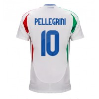 Maglia Calcio Italia Lorenzo Pellegrini #10 Seconda Divisa Europei 2024 Manica Corta